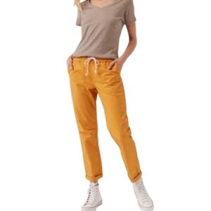 Pact Tuscan Woven Organic Cotton Twill roll up pants size 2XL